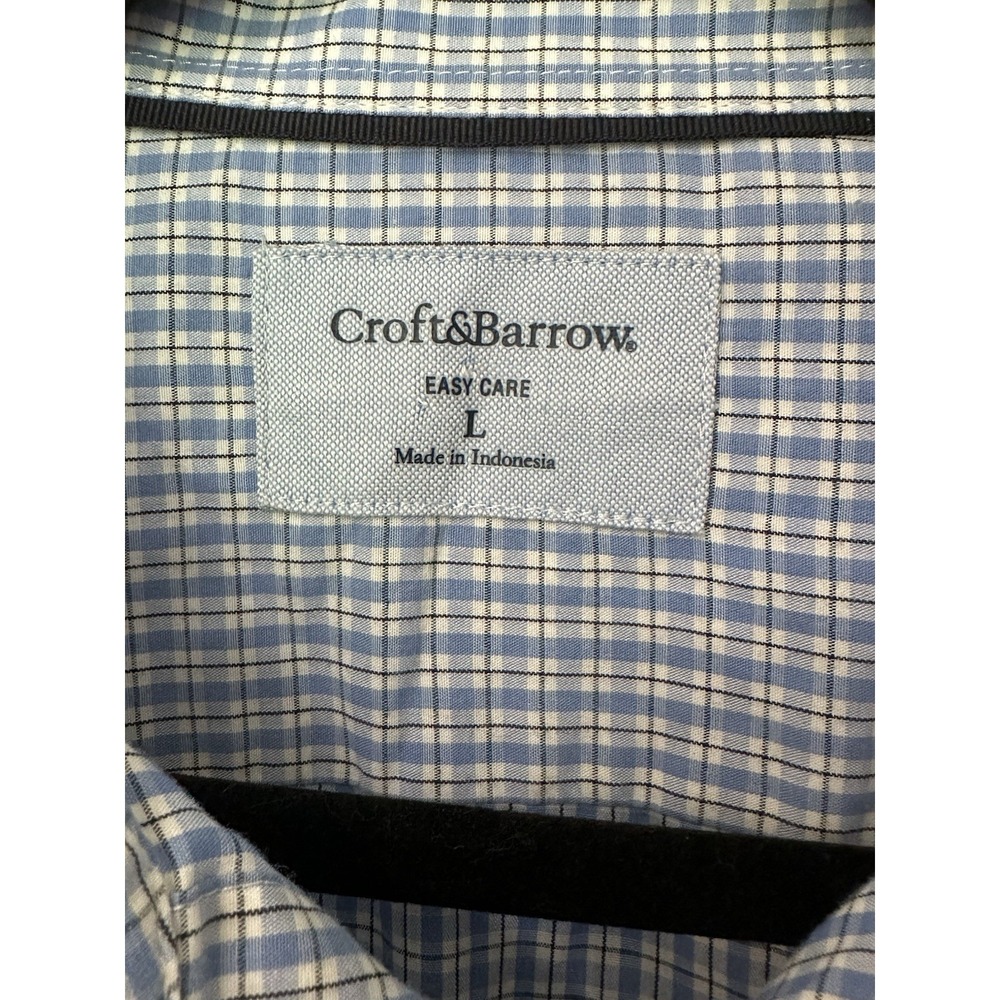 Croft & Barrow Men's Dress Shirt Long-Sleeve Classic Fit Easy Care Size Large - Picture 3 of 7